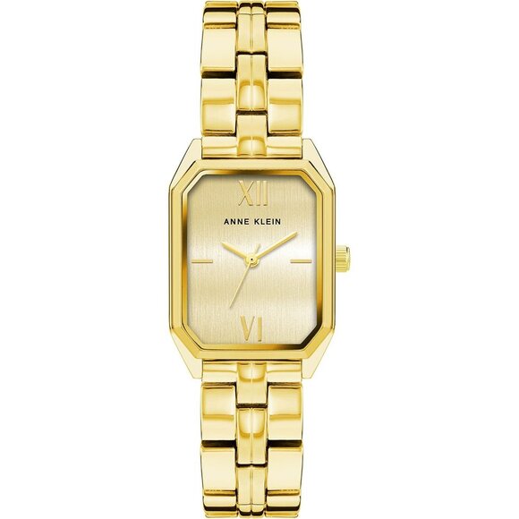 Anne Klein Accessories - Women's Gold Stainless Steel Water Resistant Bracelet Adjustable Watch